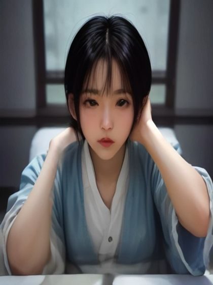 冲田杏梨公众形象写真风格配图，展现其标志性的亲切笑容与职业化妆容，背景为日式工作室柔光环境